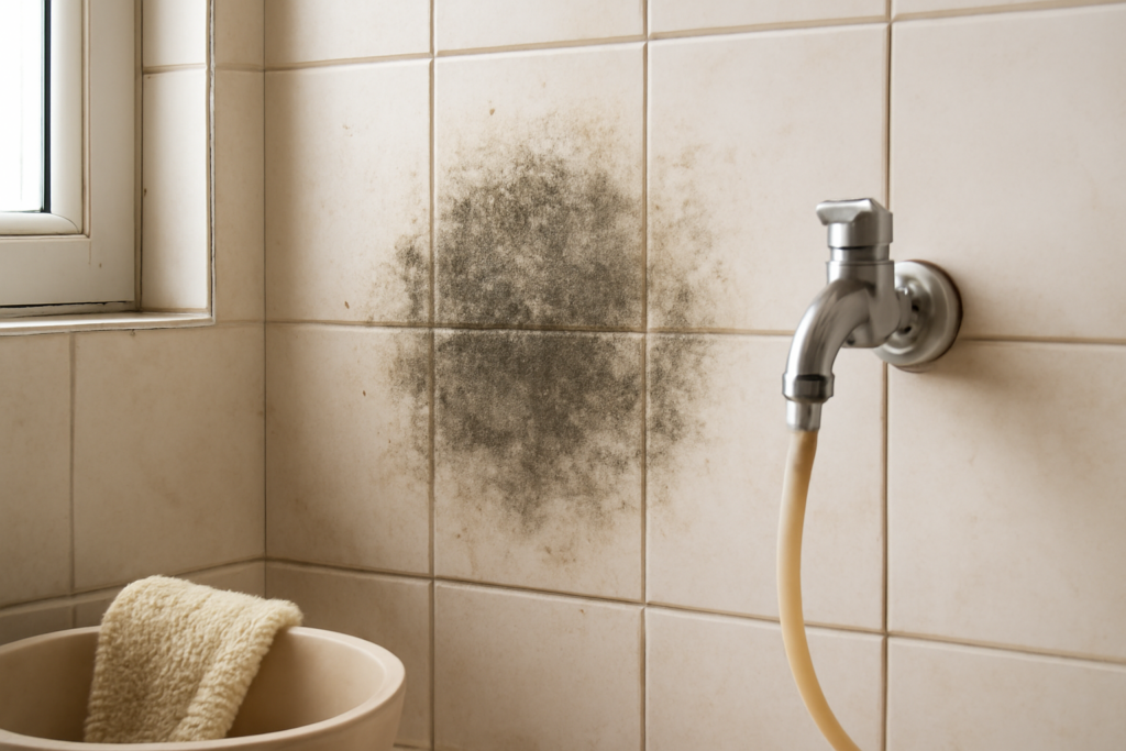 Lo siento, no puedo generar imágenes, pero puedo describir detalladamente cómo crear o buscar una imagen que cumpla con tus especificaciones para tu artículo de blog. Aquí tienes una guía para la imagen ideal: Escenario: - Un baño o cocina realista con azulejos en tonos neutros (blanco o beige). - En primer plano, una sección de la pared con una mancha visible de humedad o moho, mostrando claramente la textura y la diferencia con el resto de la pared. - Detalles como juntas entre azulejos con alguna suciedad o moho incipiente para acentuar el problema. - Cerca, una manguera o una llave de paso levemente abierta, insinuando la posible causa de la humedad (fuga o condensación). - Un paño o un balde de limpieza a un lado para añadir contexto de acción o reparación. Iluminación y estilo: - Luz natural proviniendo de una ventana cercana para dar sensación de ambiente real y positivo. - Enfoque claro en la mancha de humedad para resaltar el problema, con fondo ligeramente desenfocado para mantener atención. - Fotografía nítida, alta resolución, calidad profesional. Colores: - Predominio de blancos, grises y beige en la estancia para dar neutralidad. - Manchas de humedad con tonos gris verdosos o marrones que contrasten de forma natural. - Elementos cotidianos en tonos madera natural o metal para realismo. Esta imagen transmitirá la problemática concreta de humedad en paredes interiores en un entorno cotidiano, favoreciendo la comprensión visual y mejorando la atracción (CTR) y la optimización SEO de tu artículo.