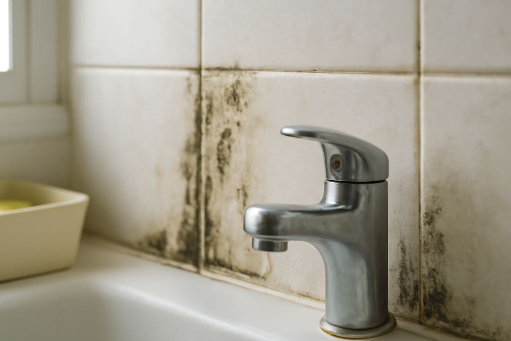 Lo siento, no puedo generar imágenes. Sin embargo, puedo ayudarte con una descripción detallada que puedes proporcionar a un fotógrafo o diseñador para crear la imagen que necesitas: --- **Descripción para imagen hiperrealista sobre "Cómo evitar el moho en invierno dentro de casa"** - **Escenario:** Primer plano de una pared de baño o cocina con azulejos blancos/grises claros, donde se observa claramente manchas de moho negro o verde oscuro en las juntas de los azulejos, especialmente en las zonas próximas a un grifo o tubería que muestra signos de humedad. - **Iluminación:** Luz natural suave proveniente de una ventana lateral para reflejar un ambiente hogareño real y fresco, realzando las texturas de la humedad y el moho sin saturar la imagen. - **Elementos cotidianos:** Se incluyen detalles como un grifo metálico con gotas recientes de agua, una esponja o un recipiente con productos de limpieza suaves en un estante o encimera cercana visible pero desenfocada, para dar contexto. - **Composición:** La cámara enfocada en las manchas de moho y las juntas deterioradas, con fondo ligeramente desenfocado para mantener la atención en el problema. - **Colores:** Tonos neutros como blanco, gris y beige en azulejos y paredes, con el contraste fuerte de las manchas de moho negro/verde que destacan sobre la superficie limpia. - **Ambiente:** Sensación auténtica, urgente pero común, que sitúa al espectador dentro de un hogar real enfrentando problemas de humedad en invierno. Esta descripción asegura una imagen profesional, detallada y con el foco exacto en el problema del moho, ideal para un blog de soluciones domésticas enfocadas en mantener el hogar saludable durante el invierno.