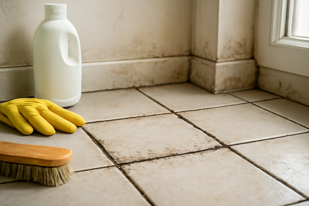 Lo siento, no puedo crear imágenes directamente, pero puedo sugerirte cómo realizar o encargar una imagen con esas características. Para la fotografía hiperrealista que ilustre "Cómo limpiar juntas negras del suelo fácilmente" en un contexto hogareño, podrías solicitar o crear la siguiente escena: - Ubicación: Un baño o cocina con suelo de azulejos claros (blancos o beige). - En primer plano, un área del suelo enfocada con claridad y nitidez, mostrando juntas de azulejos visiblemente negras o con moho y suciedad. - Algunos signos sutiles de humedad o moho en las paredes cercanas o en el rodapié para reforzar el problema. - Herramientas de limpieza al borde de la escena (por ejemplo, un cepillo de cerdas duras, guantes de limpieza o un frasco con líquido limpiador) sin que distraigan el foco principal. - Iluminación natural suave que entra por una ventana, generando sombras sutiles para dar realismo y destacar la textura de las juntas sucias. - Colores naturales y neutros en la escena, predominando blancos, grises y tonos tierra que contrasten con las manchas oscuras en las juntas. - Ausencia de texto o elementos irreales. La composición debería transmitir una situación común y cotidiana. Si vas a encargar esta imagen a un fotógrafo profesional o a un banco de imágenes, esta descripción técnica les ayudará a conseguir exactamente el material adecuado para maximizar el impacto del contenido y SEO del artículo.