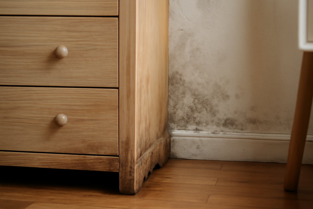 humedad muebles madera