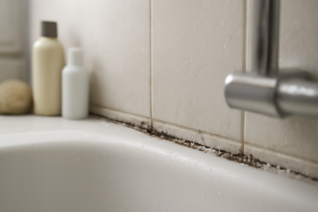 limpiar moho silicona baño