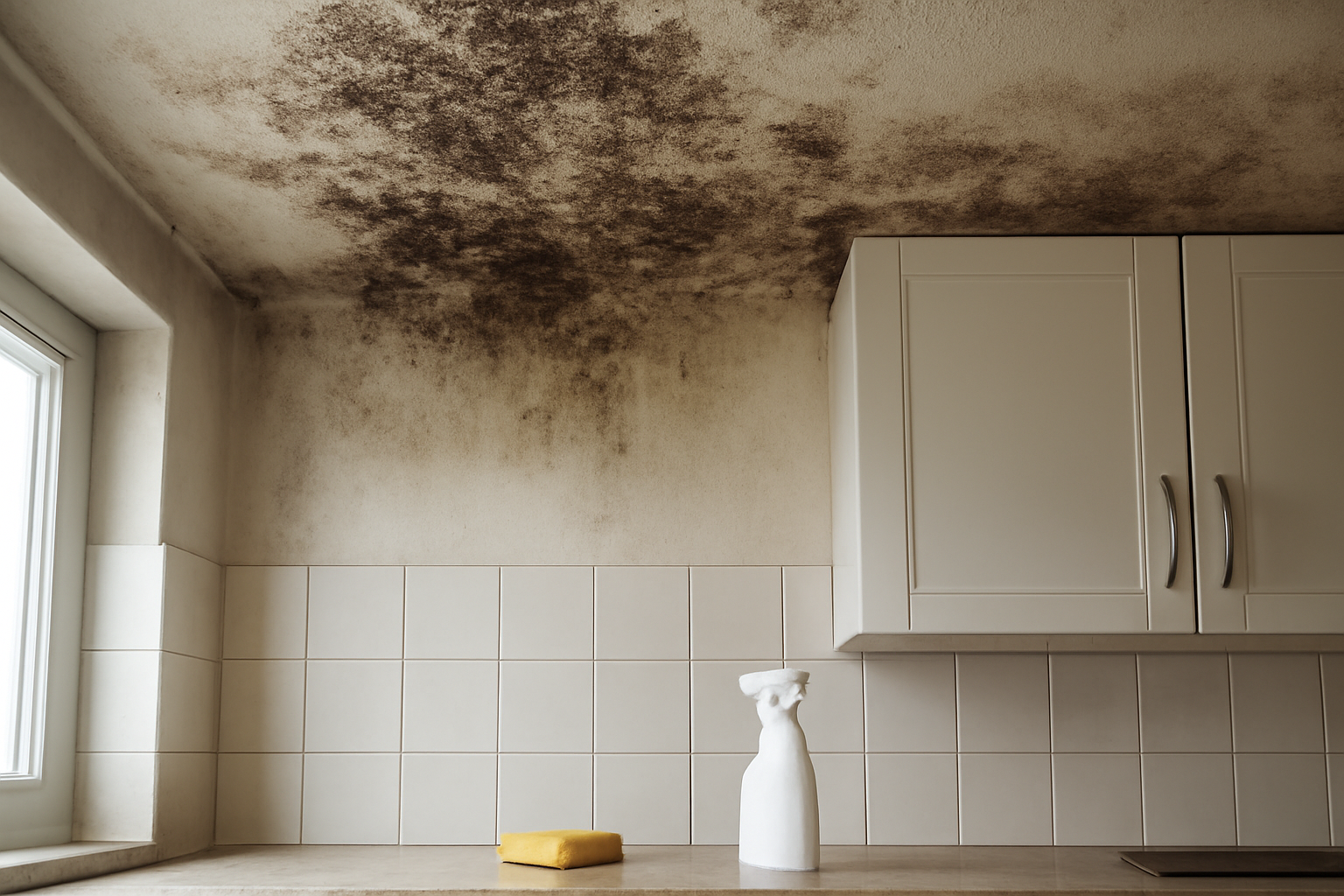 Cómo limpiar moho del techo de la cocina: 5 pasos sin esfuerzo